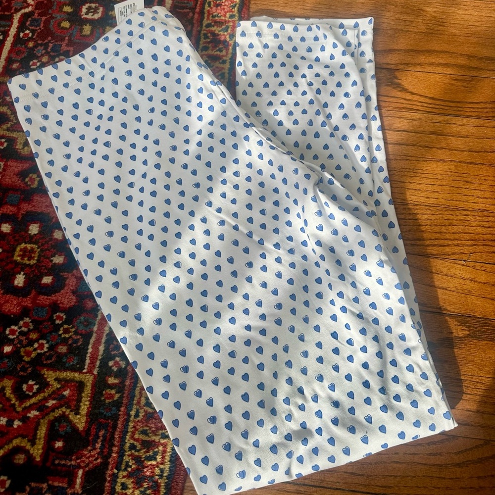 NWT Roller Rabbit blue heart pajama pant